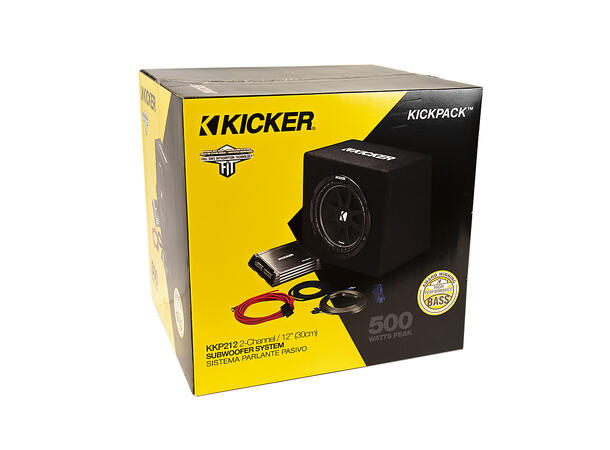KICKER 44KKP212 bass pakke KickPack™ med forsterker og sub