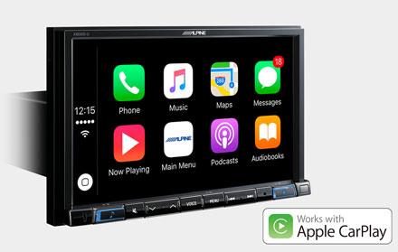 Alpine X802D-U fungerer med Apple CarPlay