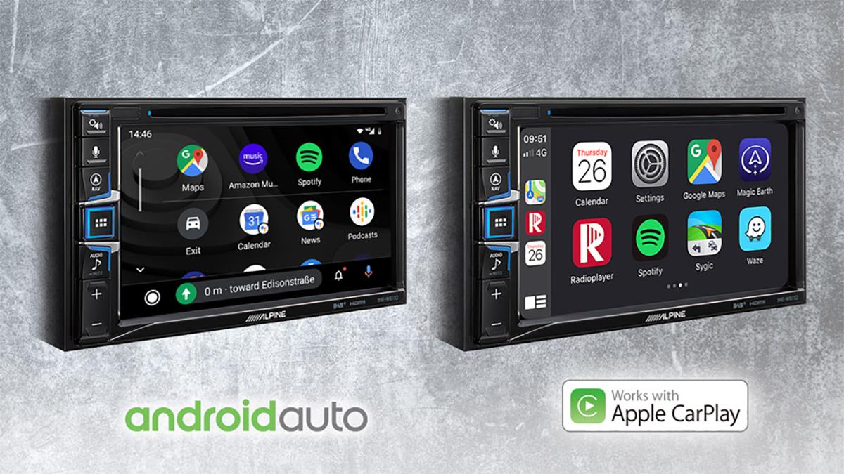 Apple CarPlay og Android Auto kompatibel INE-W611D