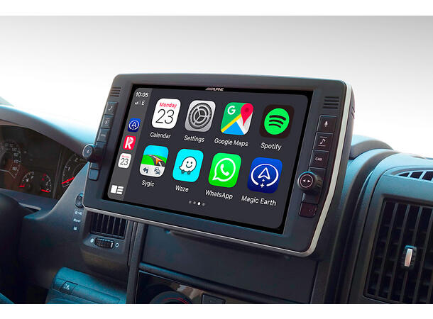 Alpine X903D-DU2 Fiat Ducato radio 9" skjerm m/svivel DAB NAVI USB mm 