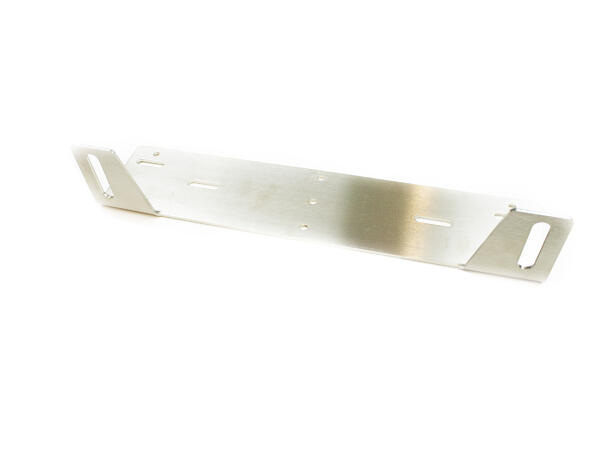 Feste for ekstralys bar innfelt 74/100mm Rustfri Krom 