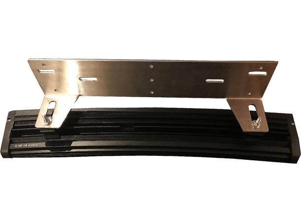 Feste for ekstralys bar innfelt 74/100mm Rustfri Krom 