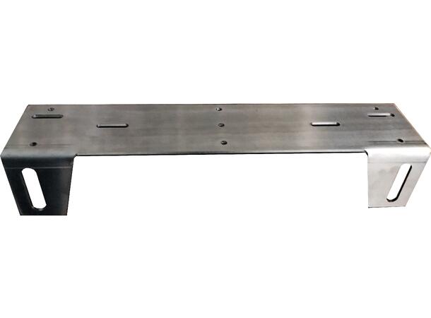 Feste for ekstralys bar innfelt 74/100mm Rustfri Krom 