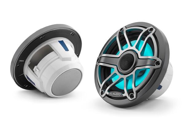 JL Audio M6-650X-S-GmTi-i  Marine høytt 6,5" coax sportsgrill grå (LED)