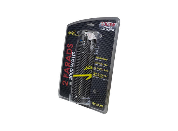 Stinger Select SSCAP2M - kondensator 2F Digitalt display carbon look 