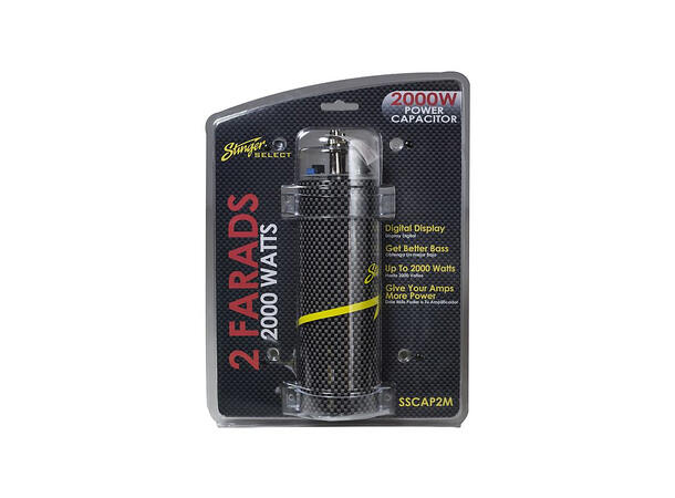 Stinger Select SSCAP2M - kondensator 2F Digitalt display carbon look 