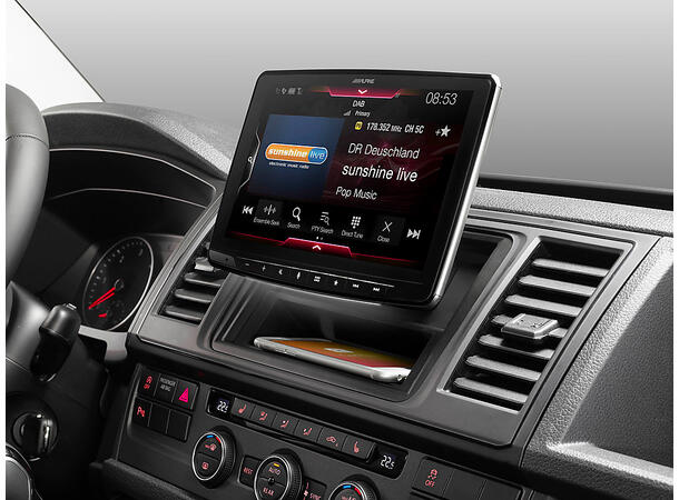 Alpine ILX-F903D multimediastasjon 9-tommer skjerm CarPlay Android Auto