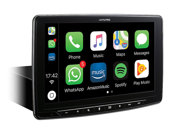 Alpine ILX-F903D multimediastasjon 9-tommer skjerm CarPlay Android Auto