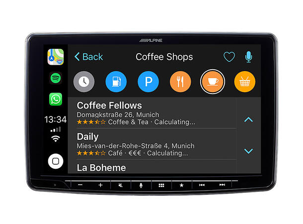 Alpine ILX-F903D multimediastasjon 9-tommer skjerm CarPlay Android Auto