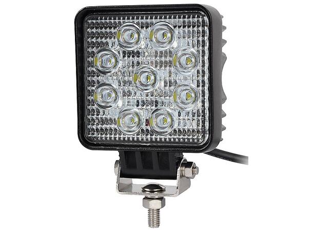 Arbeidslampe LED KVADR. 27W mini E 9x3W Høyintensiv Epistar LED