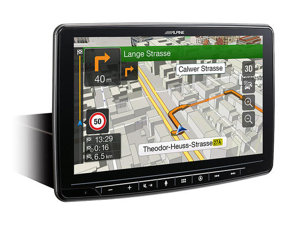 Alpine INE-F904D navigasjon hovedenhet 9-tommer skjerm CarPlay Android Auto 