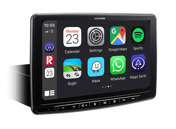 Alpine INE-F904D navigasjon hovedenhet 9-tommer skjerm CarPlay Android Auto 