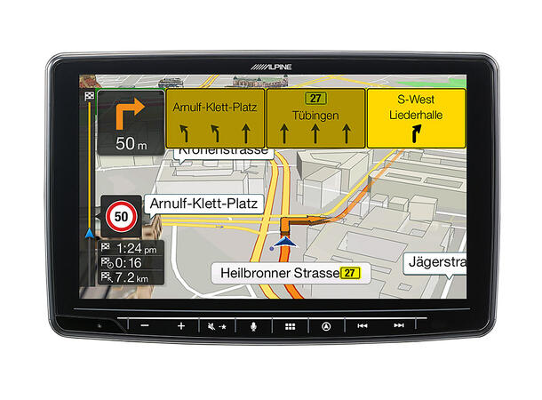 Alpine INE-F904D navigasjon hovedenhet 9-tommer skjerm CarPlay Android Auto 