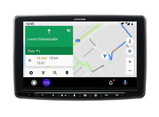 Alpine INE-F904D navigasjon hovedenhet 9-tommer skjerm CarPlay Android Auto 