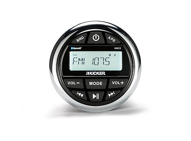 Kicker KMC2 medieavspiller IP67 4x25W linje ut AUX USB AM/FM 