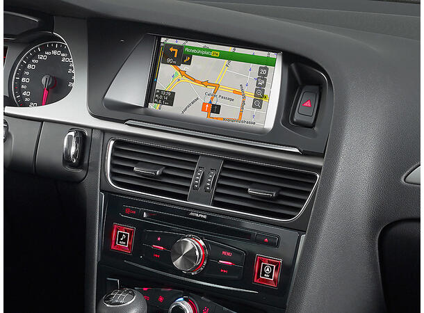 Premium Alpine radio oppgradering til Audi A4