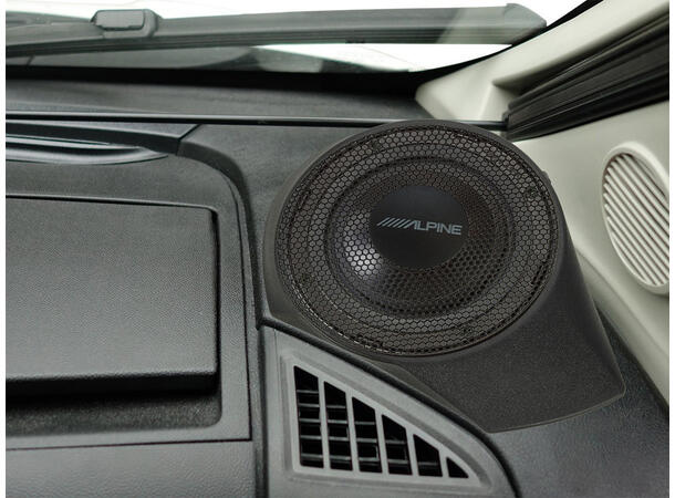 Alpine Fiat Ducato system lydoppgradering høyttalere sub m/amp 