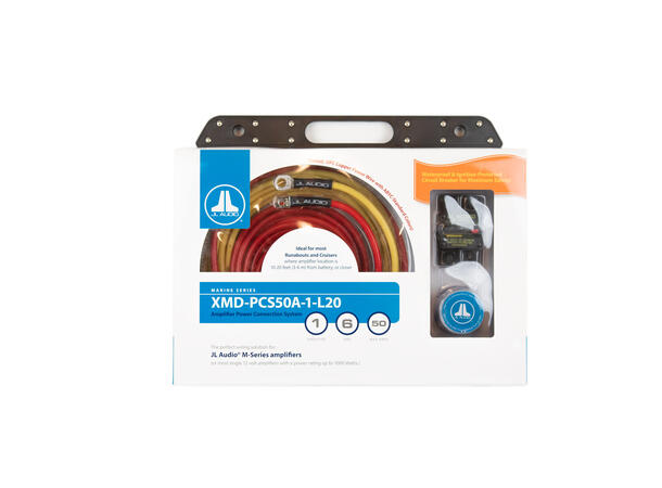 JL Audio XMD-PCS50A-1-L20 kabelsett 6AWG 6,1m +/1 sirk remo 