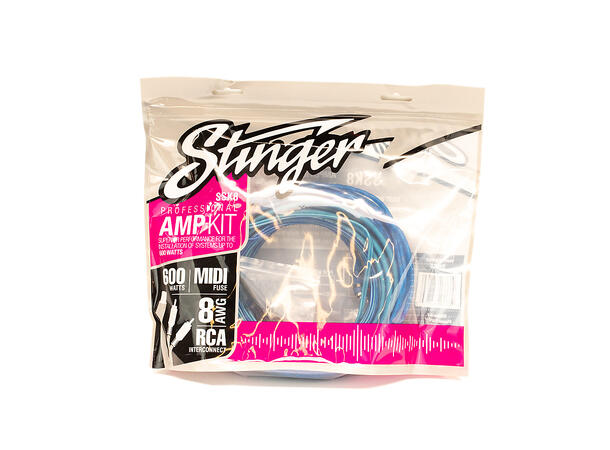 Stinger Select SSK8 kabelsett CCA Signal- og strøm kabel for opptil 600W 