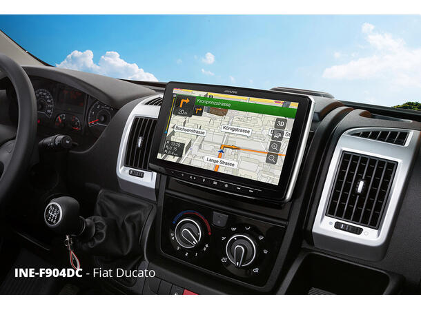 Alpine INE-F904DC TRUCK navigasjon enhet CAMPER 9-tommer  CarPlay Android Auto 