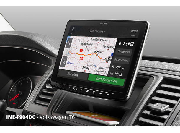 Alpine INE-F904DC TRUCK navigasjon enhet CAMPER 9-tommer  CarPlay Android Auto 