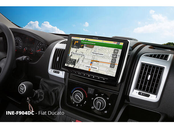 Alpine INE-F904DC TRUCK navigasjon enhet CAMPER 9-tommer  CarPlay Android Auto 