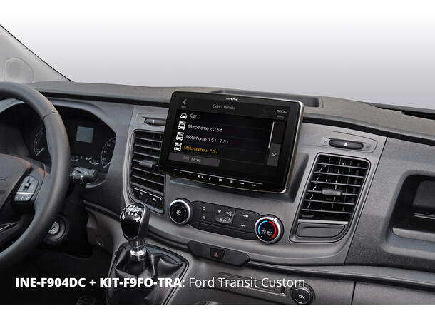 Alpine INE-F904DC TRUCK navigasjon enhet CAMPER 9-tommer  CarPlay Android Auto 