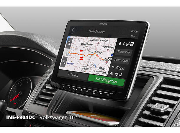 Alpine INE-F904DC TRUCK navigasjon enhet CAMPER 9-tommer  CarPlay Android Auto