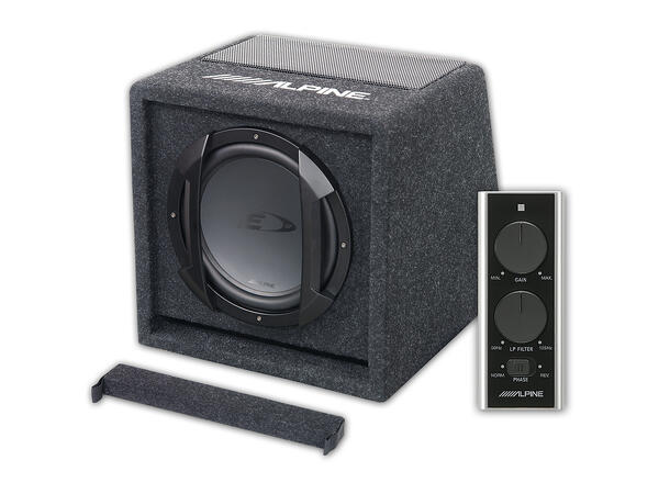 Alpine SWE-815 Aktiv Subwoofer 8", 150W, fjernkontroll