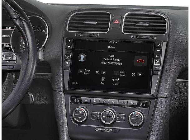 Alpine X902D-G6 - hovedenhet VW Golf 6 Premium Navigasjo og Multimedia