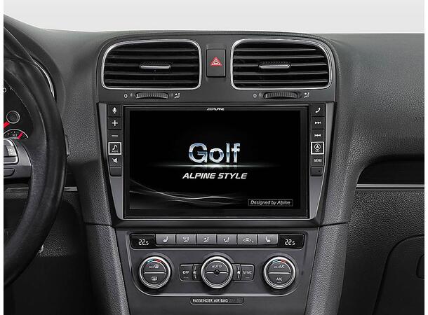 Alpine X902D-G6 - hovedenhet VW Golf 6 Premium Navigasjo og Multimedia