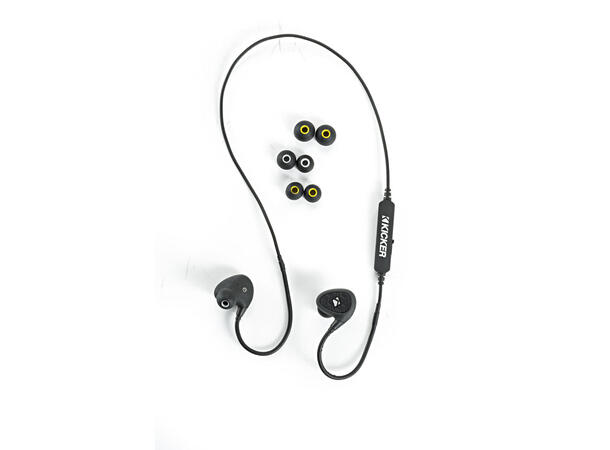 Kicker EB400 øreplugger med blåtann vanntett IPX7 8-timer batteri 