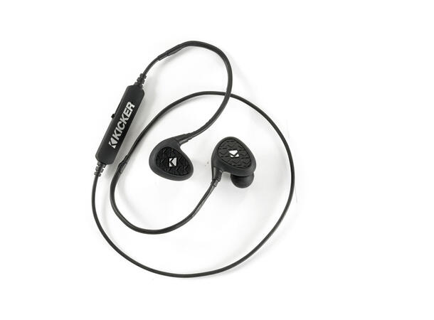 Kicker EB400 øreplugger med blåtann vanntett IPX7 8-timer batteri 