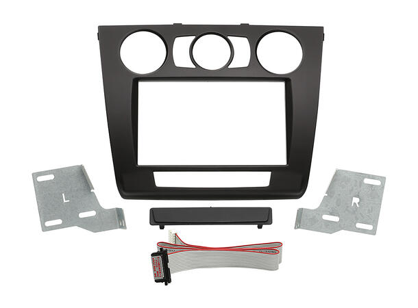Radioramme BMW 1 serie (E81/82/87/88) m/manuel klima, KIT 2 DIN 