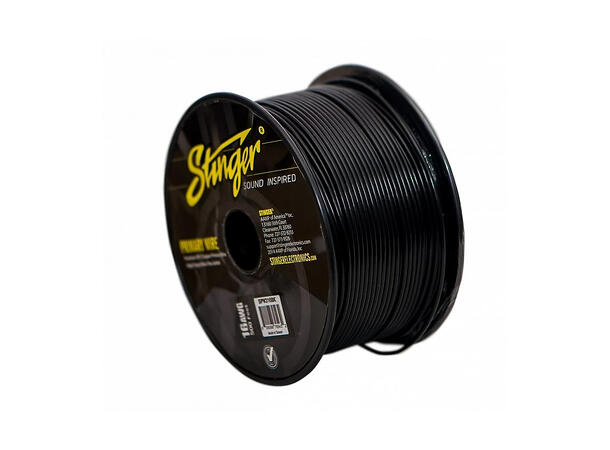 Stinger - SPW316BK strømkabel 1,5mm sort 152meter rull 