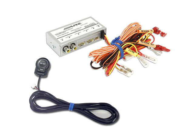 Alpine KCX-C2600B kameravelger for kontroll av 2 Multi View kamera 