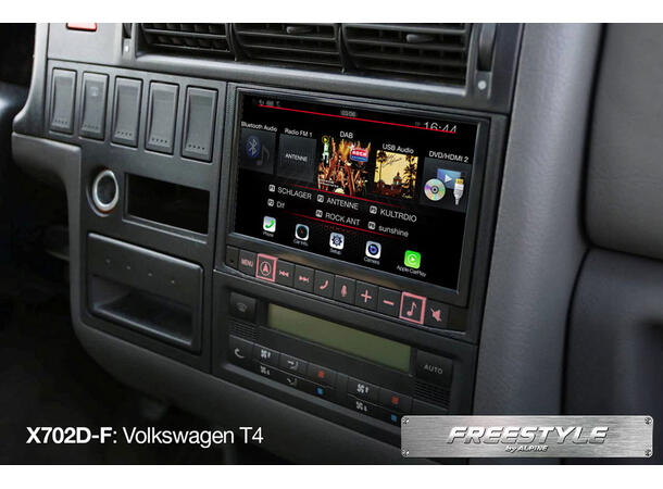 Alpine X702D-F - freestyle hovedenhet 7" NAVI CarPlay AndroidAuto 