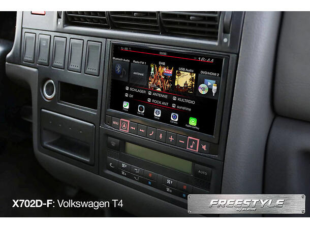Alpine X702D-F - freestyle hovedenhet 7" NAVI CarPlay AndroidAuto