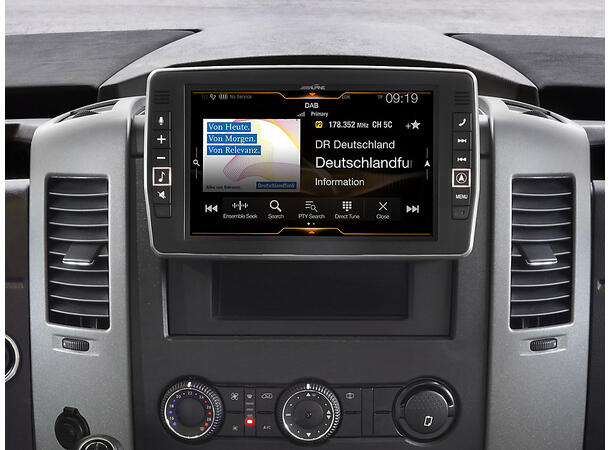 Alpine X903D-V447 Premium Navi MB Vito 9" skjerm DAB+ CarPlay AnroidAuto