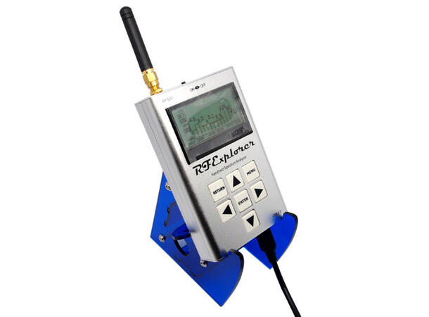 Holder til RF Explorer måleinstrument blå bord modell 