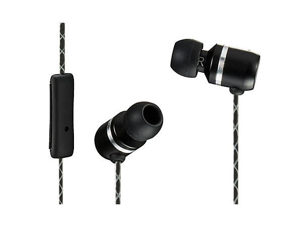 Kicker EB93B øreplugger (sort) Micro Fit design med mic/svarknapp
