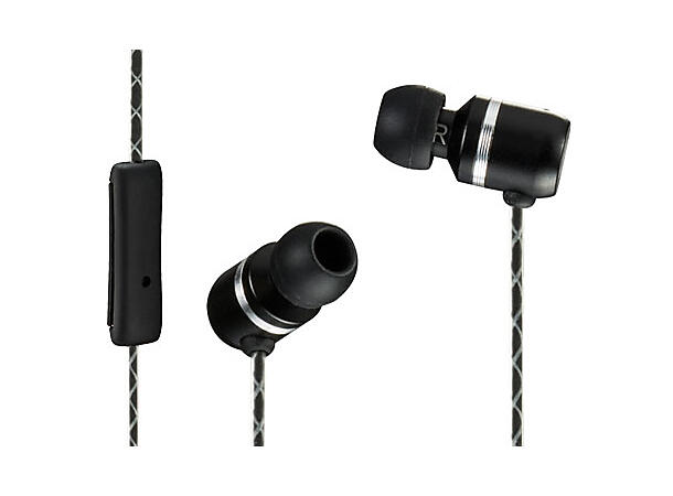Kicker EB93B øreplugger (sort) Micro Fit design med mic/svarknapp 