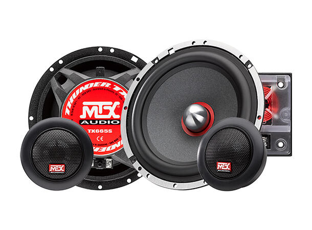 MTX Audio TX665S - komponentsett 6,5" 28mm Silkedome 90/360W 4ohm 