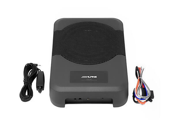 Plassbesparende aktiv subwoofer (120W) PWE-S8 - Alpine | audiocom.no