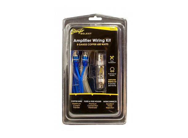 Stinger Select SS600XS kabelsett OFC Signal- og strømkabel for opptil 600Watt 