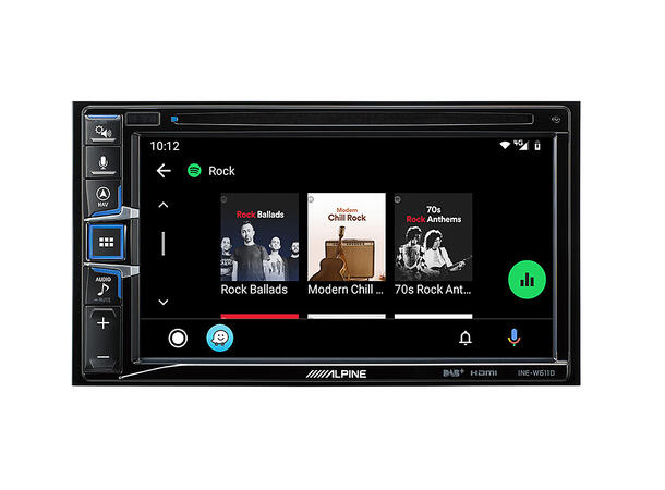 Alpine INE-W611D hovedenhet AVN 4x50W 6,5" skjerm DAB USB AUX