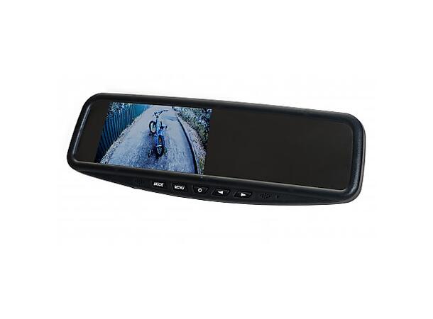 EchoMaster MM-43CL – 4,3" monitor/speil universal feste 2x video inn fjernkontr 