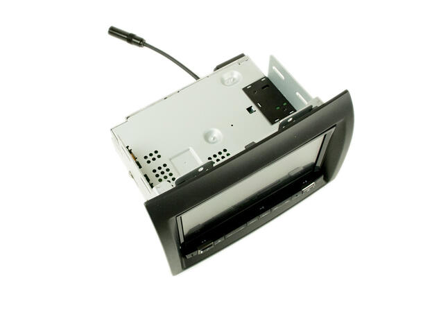 Monteringsramme 2-DIN, sort Citroën, Fiat Ducato, Peugeot 