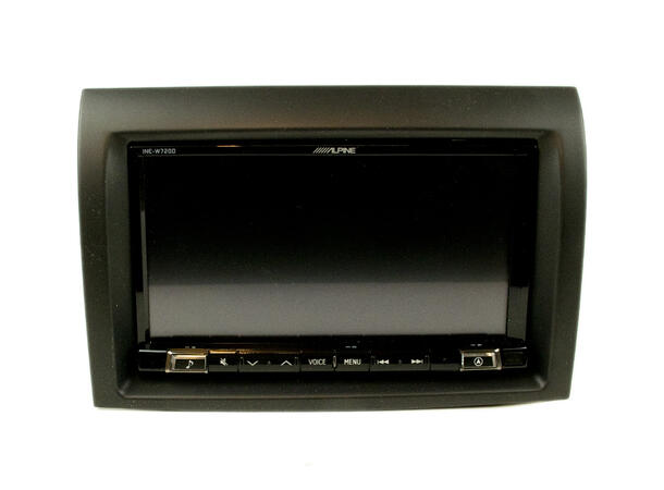 Monteringsramme 2-DIN, sort Citroën, Fiat Ducato, Peugeot 