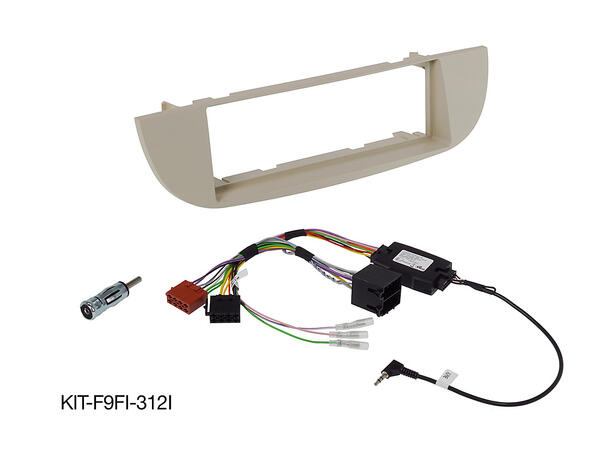 Alpine KIT-F9FI-312I monteringsett for 9-tommer i Fiat 500 (07-15) BEIGE